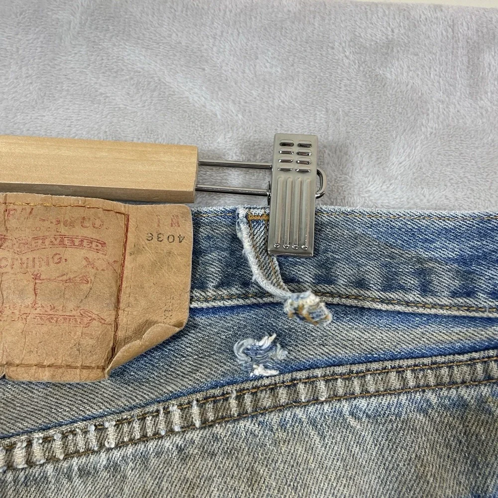 Vtg Levis 501xx Jeans Mens 40x36 (fit 40x33) Distressed 501-0000 USA Thrashed
